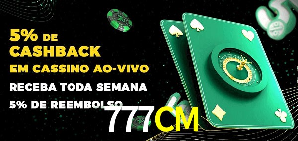 Promoções do cassino ao Vivo 777CM
